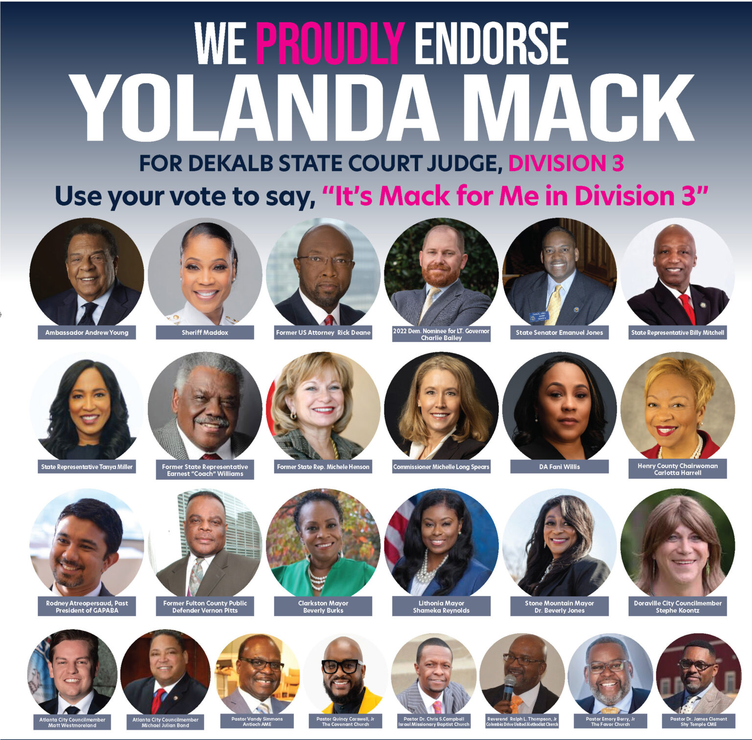 Endorsements Yolanda Mack